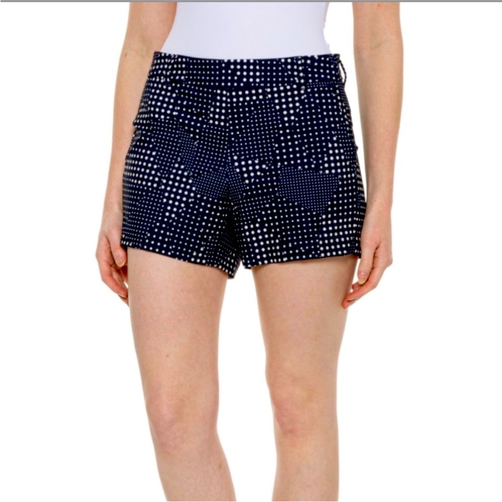 NWT Spanx Sunshine 4” Shorts in Dot Patch Midnight Navy Size Large